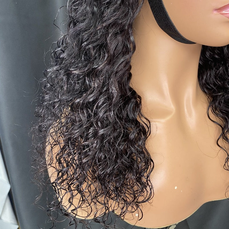 Deep wave 6x6 lace closure wig