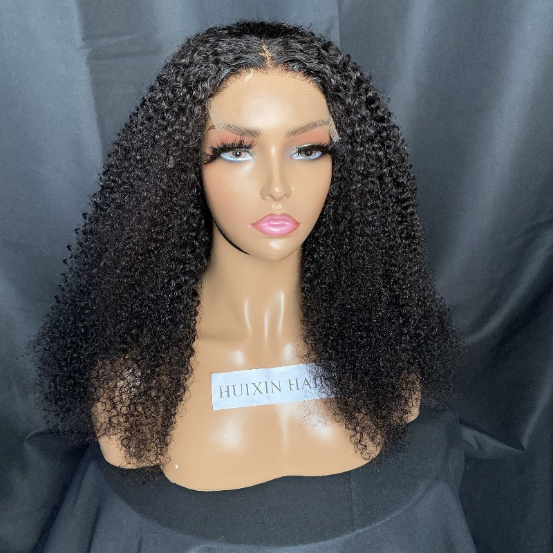 Kinky curly 5x5 HD lace  closure wig 22"