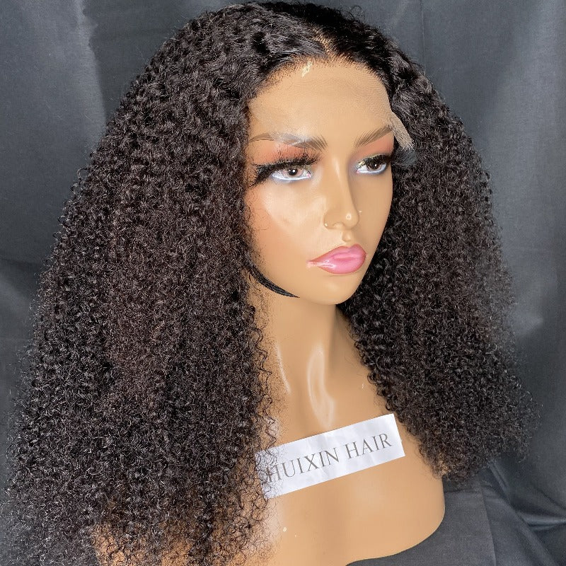 Kinky curly 5x5 HD lace  closure wig 22"