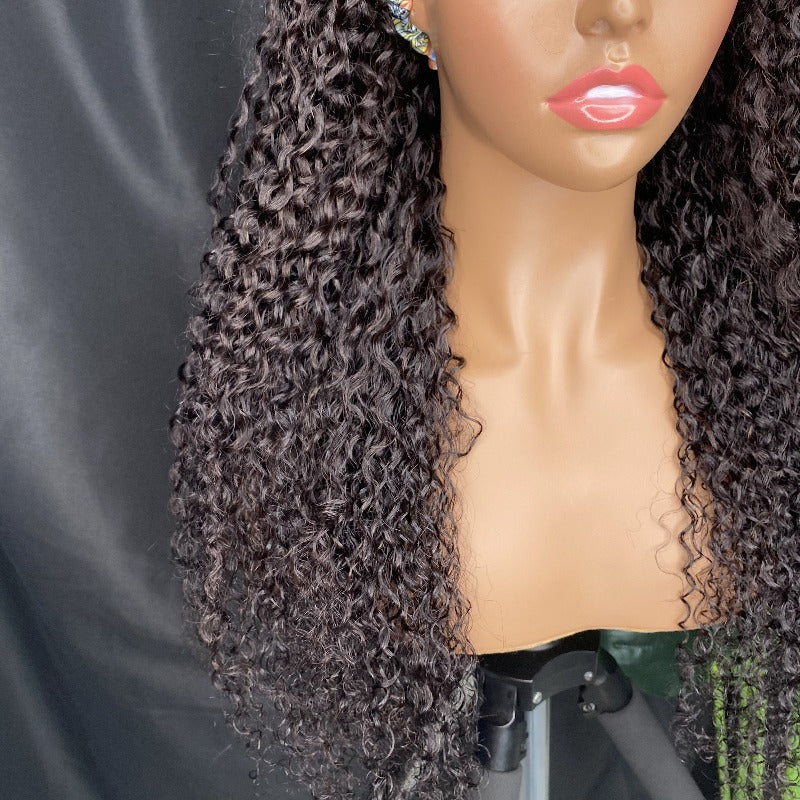 Kinky curly headband wig 24"