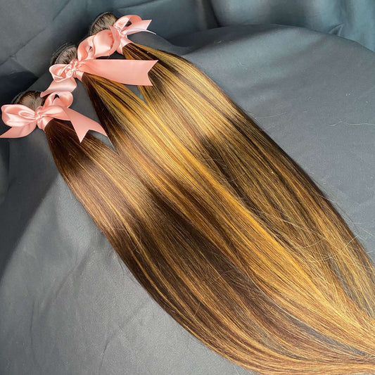 P4/27 Straight Human Hair bundles