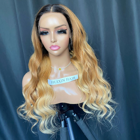 1B/27 bodywave 13X4 HD lace frontal wig 24‘’