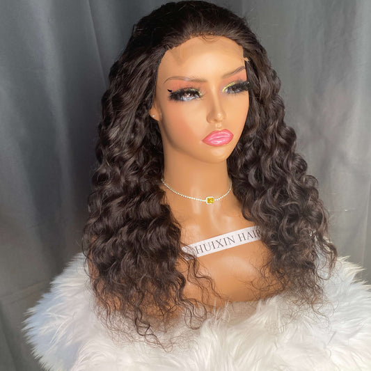 Deep Body Wave 4X4 Lace Closure Human Hair Wig