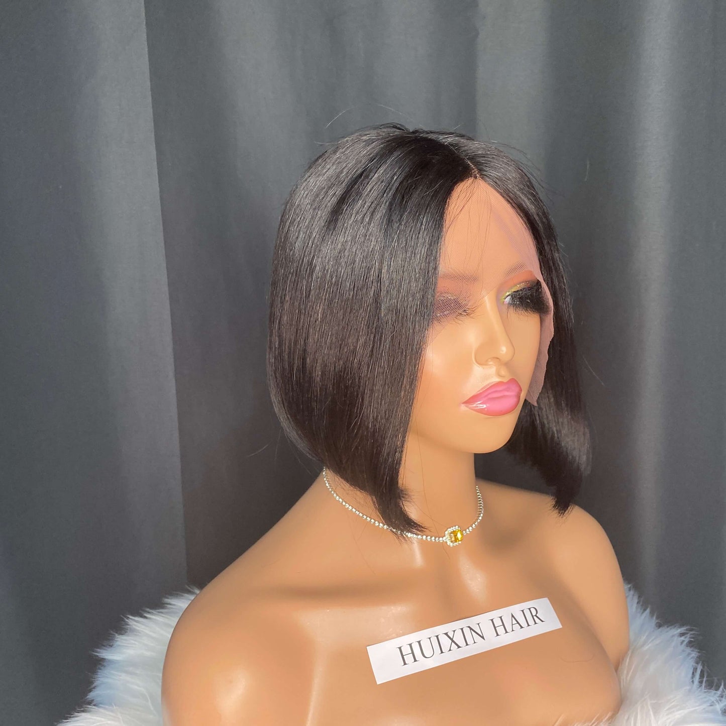 Straight Bob T Part Wig 8''