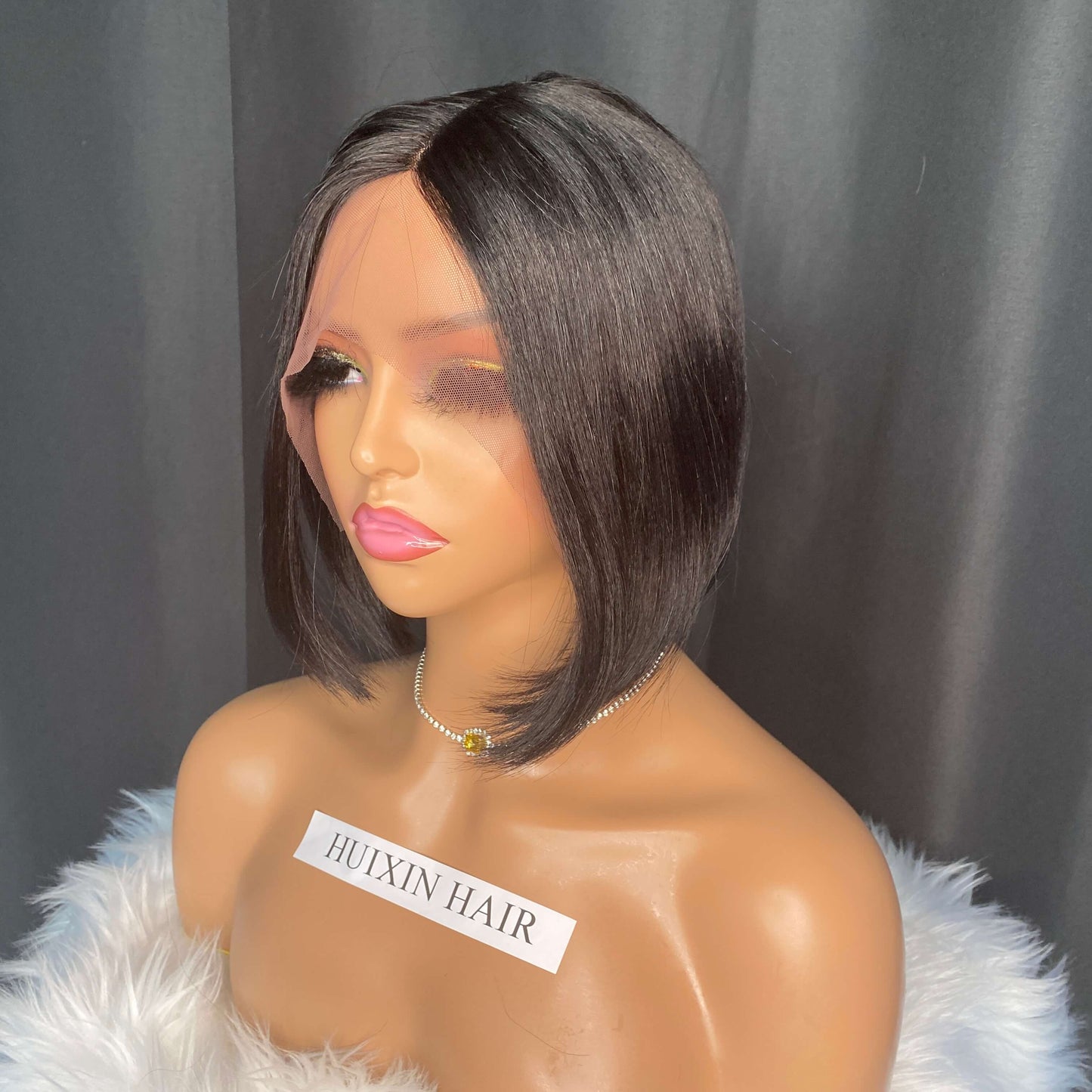 Straight Bob T Part Wig 8''