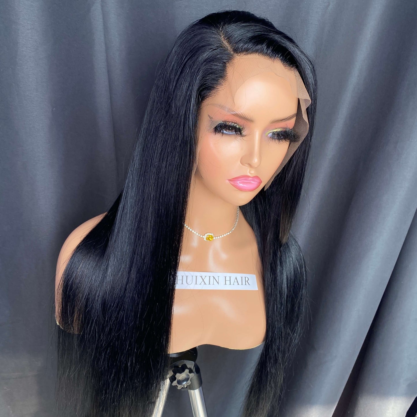 Jet Black Straight 13x4 Lace Frontal Wig  24‘’