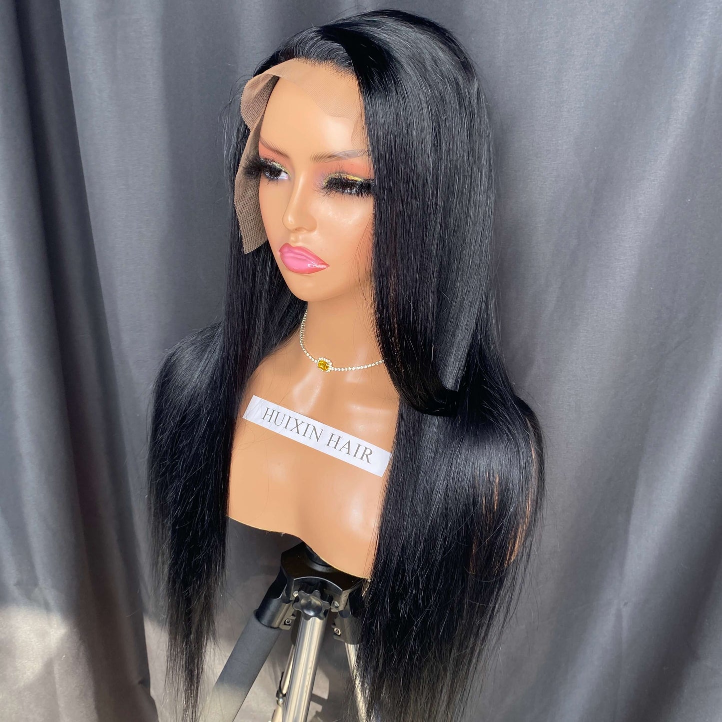 Jet Black Straight 13x4 Lace Frontal Wig  24‘’