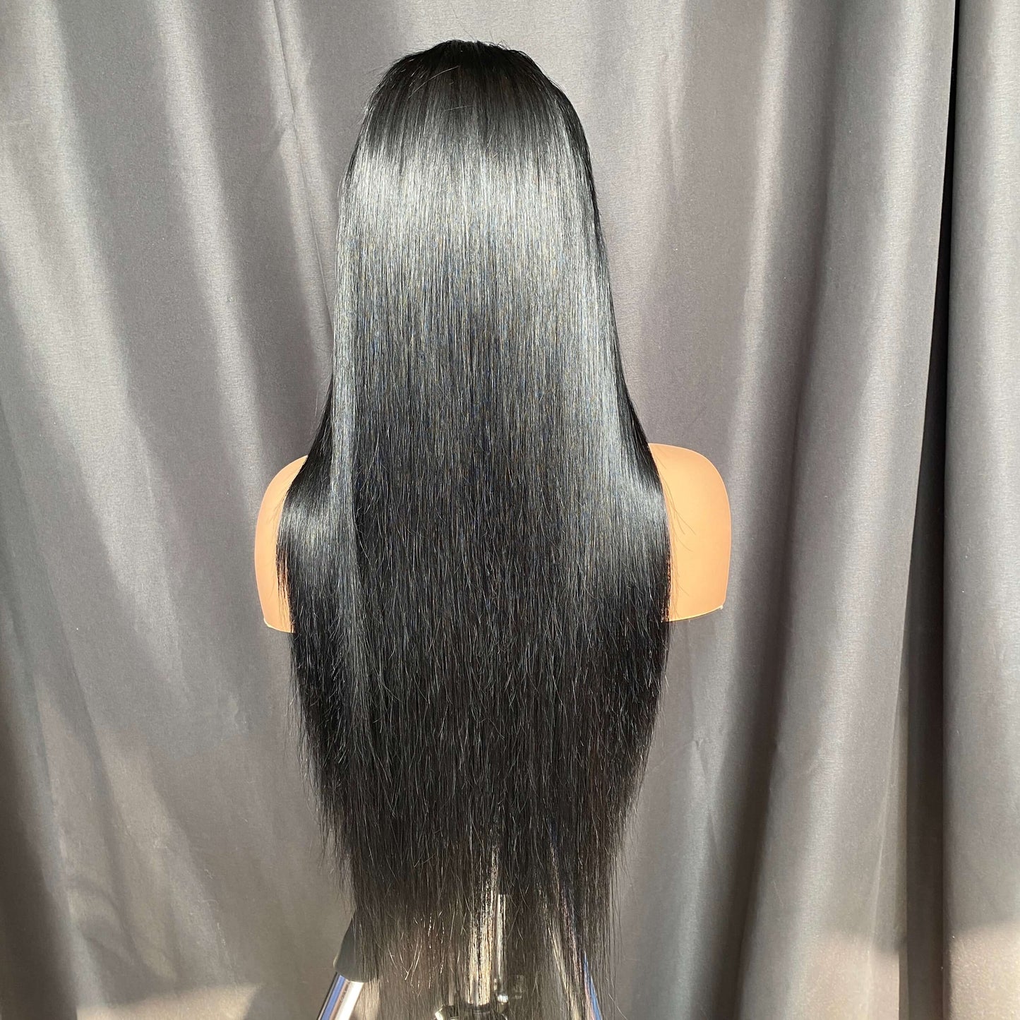 Jet Black Straight 13x4 Lace Frontal Wig  24‘’