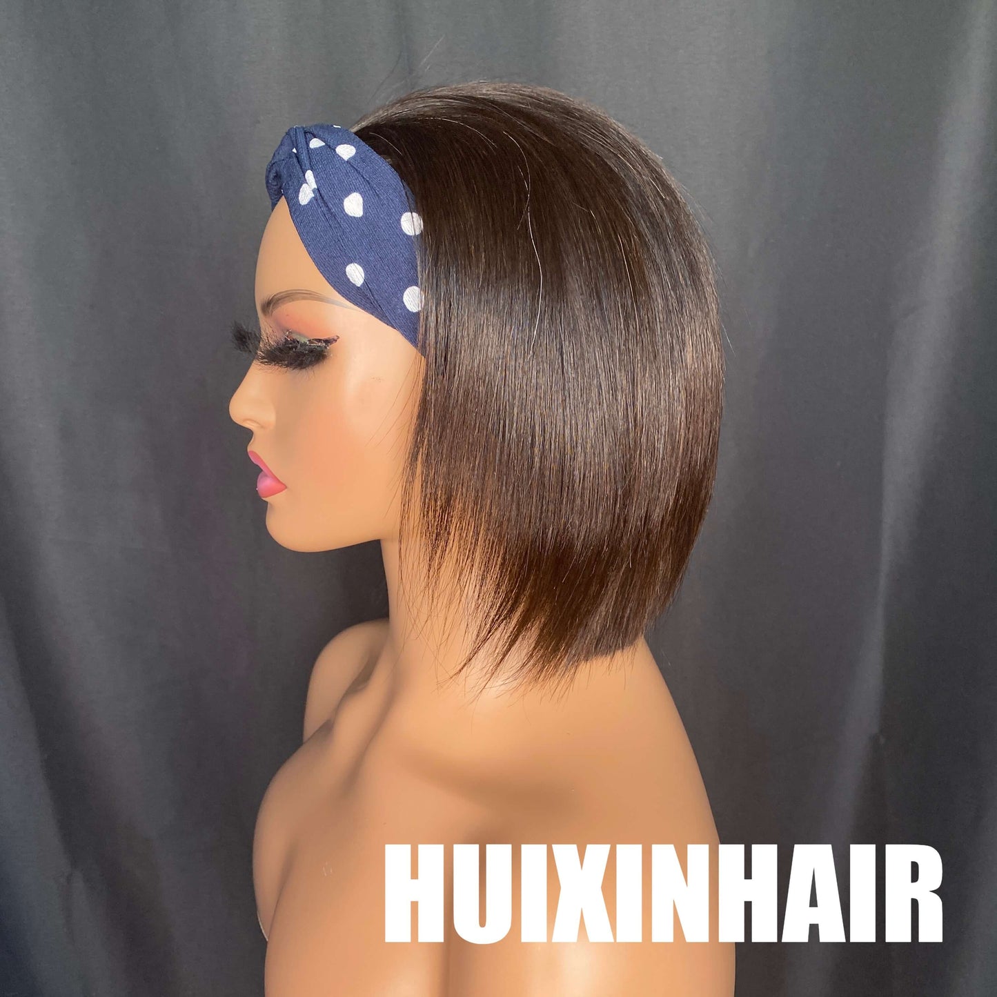 Straight Bob Headband Wig 6''