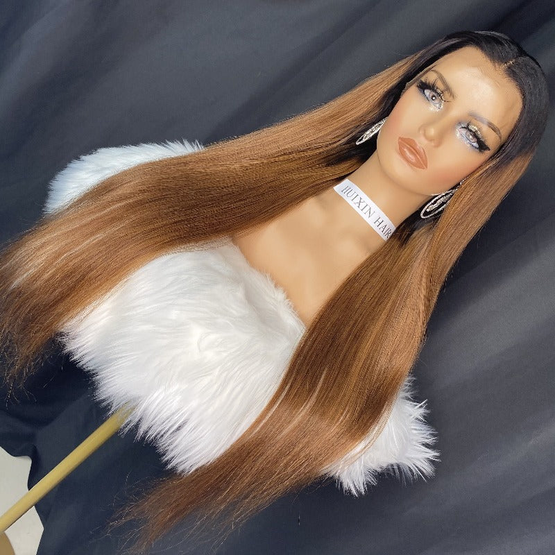 1b/30 Straight 13x4 Lace Frontal Wig 28"