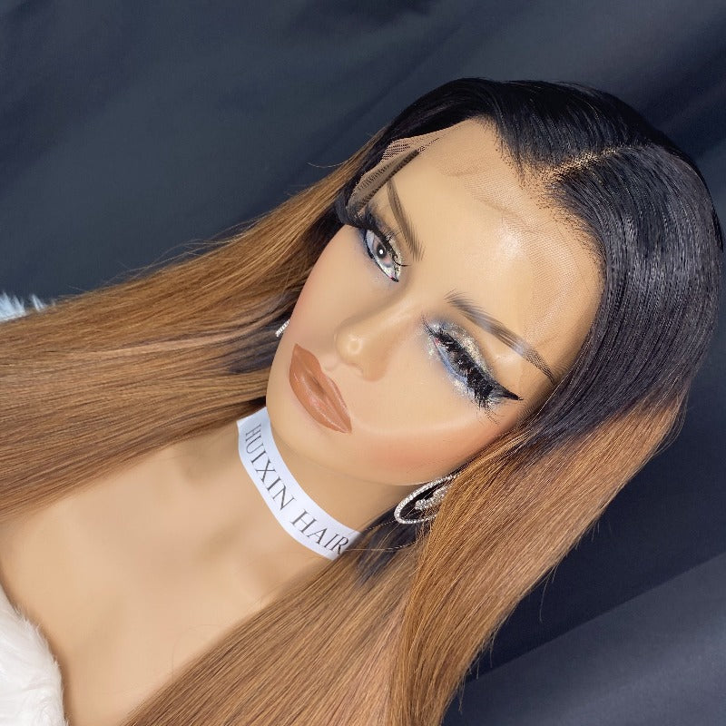 1b/30 Straight 13x4 Lace Frontal Wig 28"