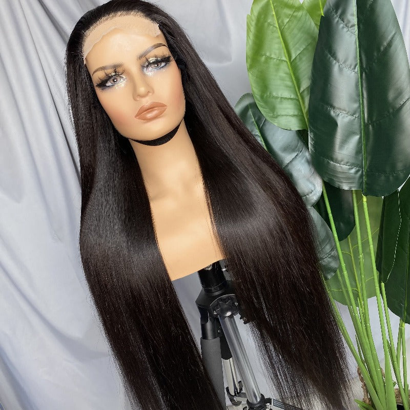 Straight 5x5 transparent lace closure wig