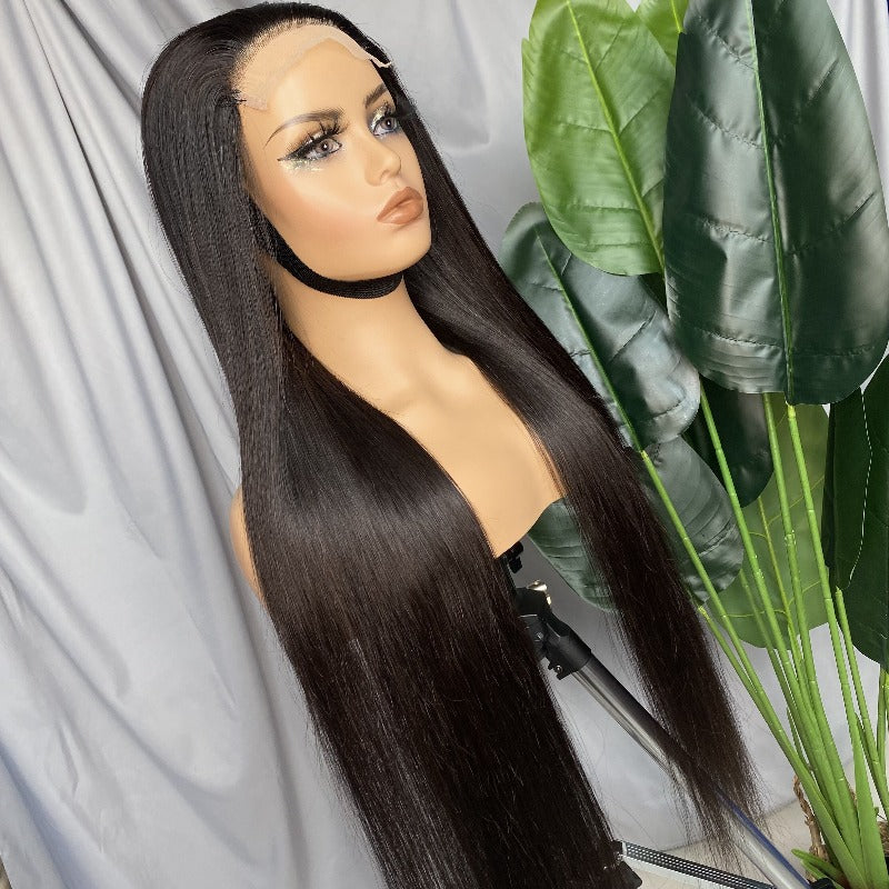 Straight 5x5 transparent lace closure wig