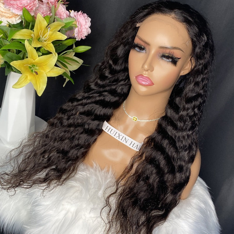 Deep Wave 4X4 HD Lace Closure Wig