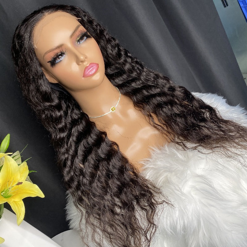 Deep Wave 4X4 HD Lace Closure Wig