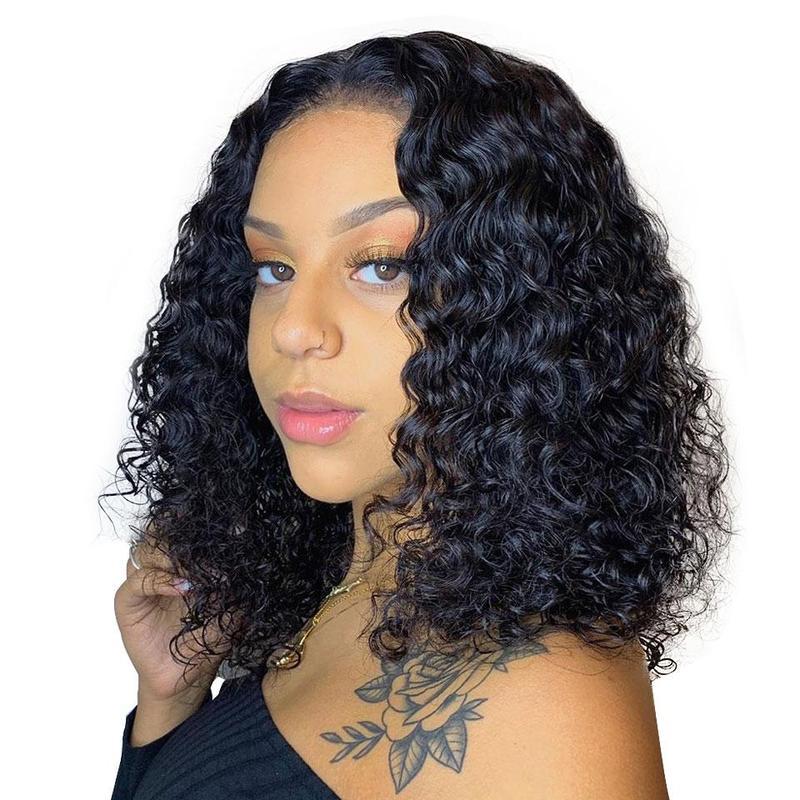 Deep wave 360 lace frontal wig