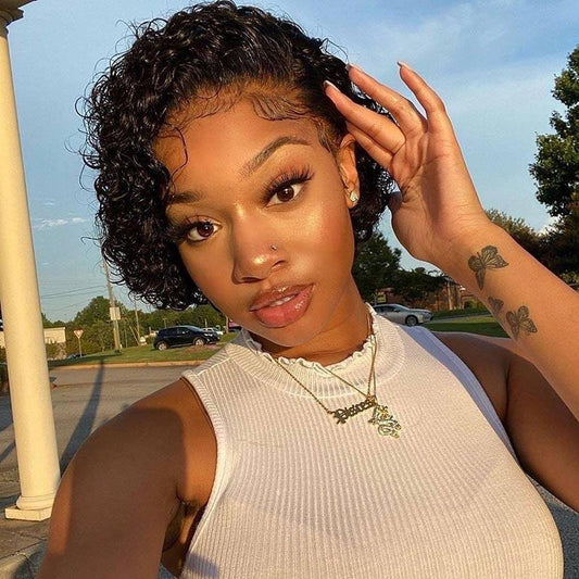 Curly pixie cut wig™